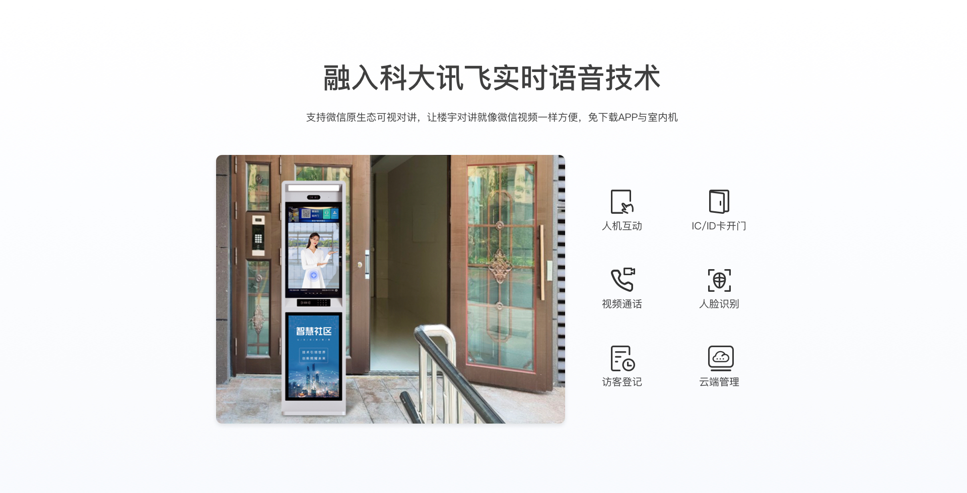 32寸數(shù)字人AI樓宇可視對(duì)講交互機(jī)
